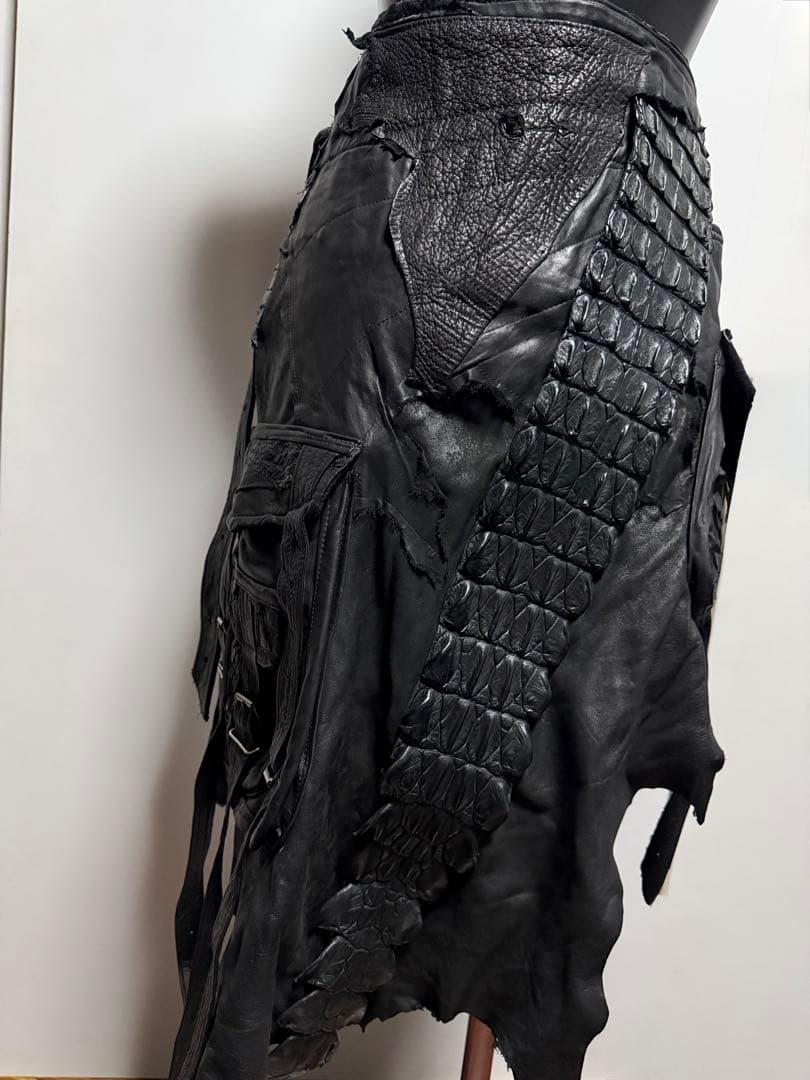 T.Tshohei takamiyaレザー巻きスカート ifsixwasnine