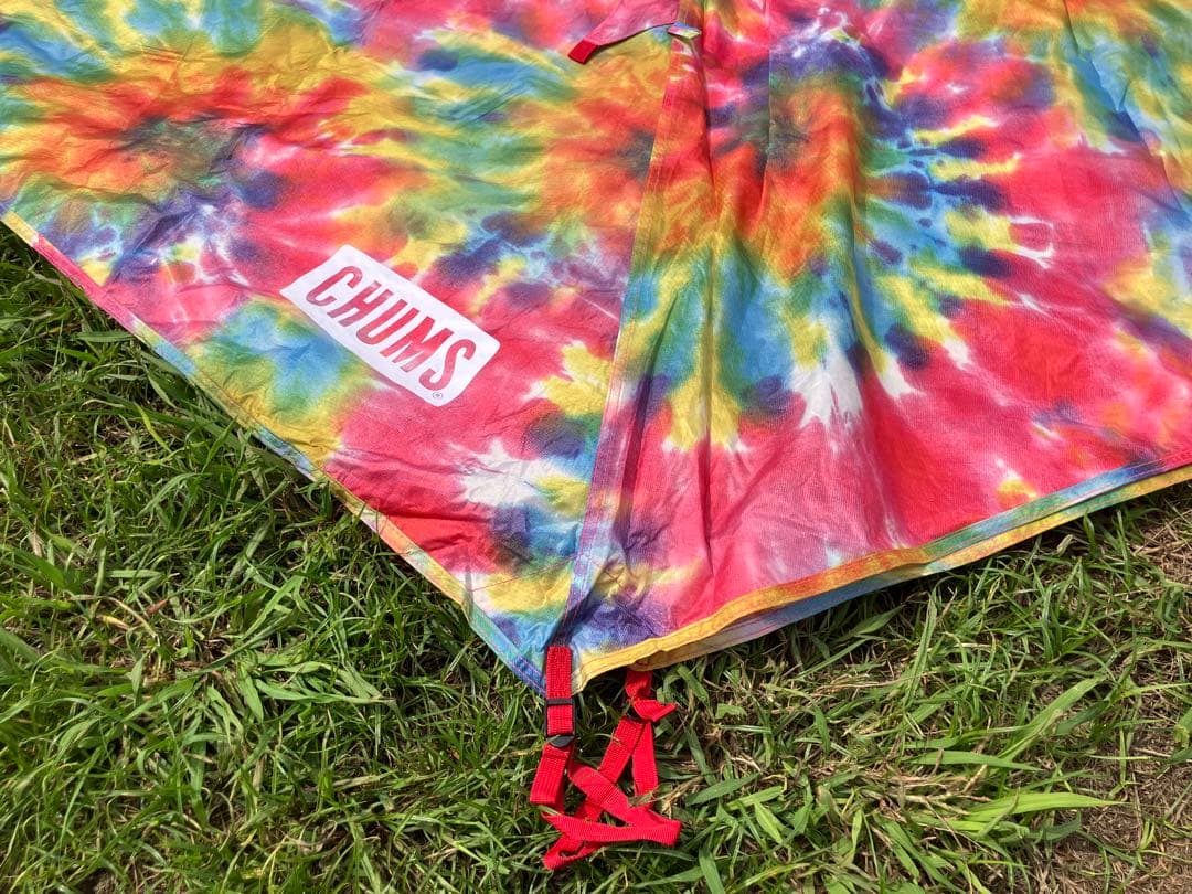 【1回使用のみの超美品】CHUMS タイダイ柄ワンポールテント