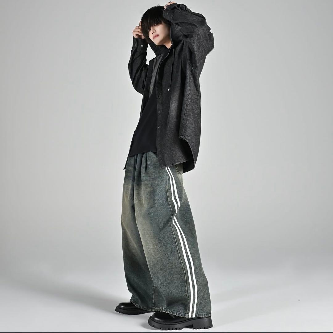 (セット販売)ADRER ジップパーカージャケットワイドスラックス