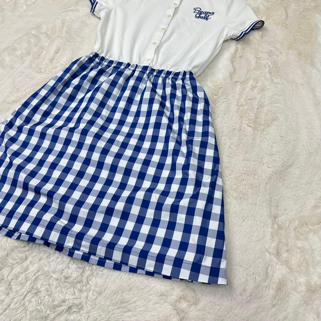 ✨美品✨BEAMS GOLF ギンガムチェック フレア ワンピース M