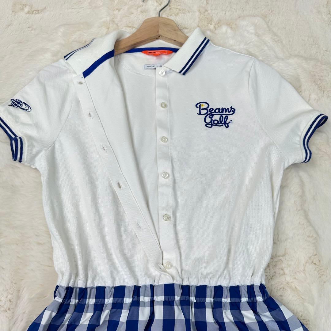 ✨美品✨BEAMS GOLF ギンガムチェック フレア ワンピース M