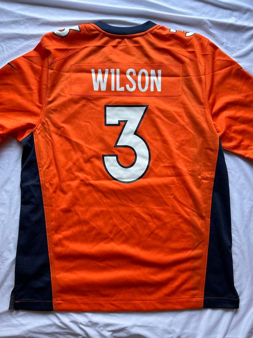 値下げ 新品未使用 L NFL ブロンコス ラッセル ウィルソン ユニフォーム