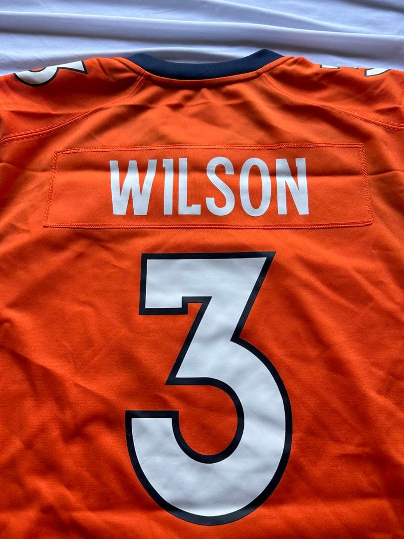 値下げ 新品未使用 L NFL ブロンコス ラッセル ウィルソン ユニフォーム