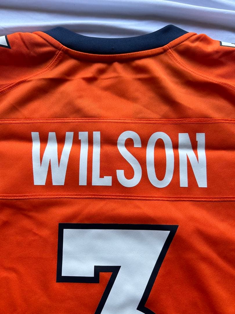 値下げ 新品未使用 L NFL ブロンコス ラッセル ウィルソン ユニフォーム