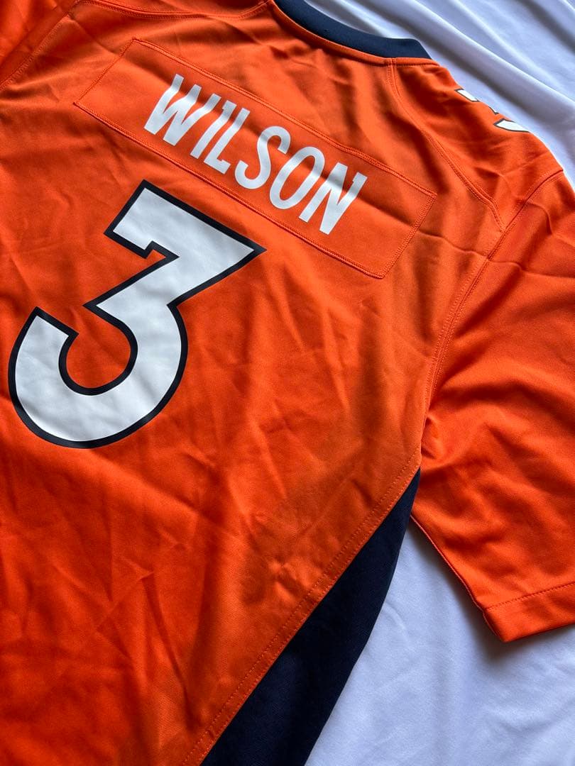 値下げ 新品未使用 L NFL ブロンコス ラッセル ウィルソン ユニフォーム