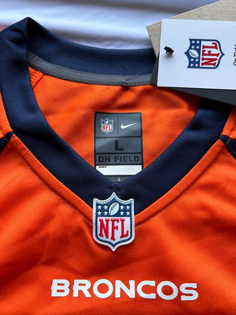 値下げ 新品未使用 L NFL ブロンコス ラッセル ウィルソン ユニフォーム