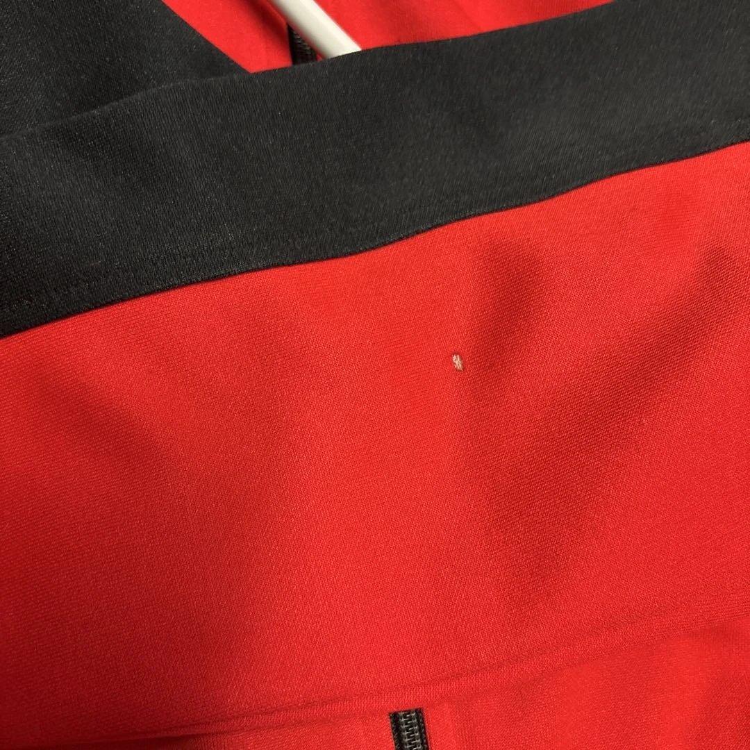 adidas トラックジャケット 赤/黒 ジャージ