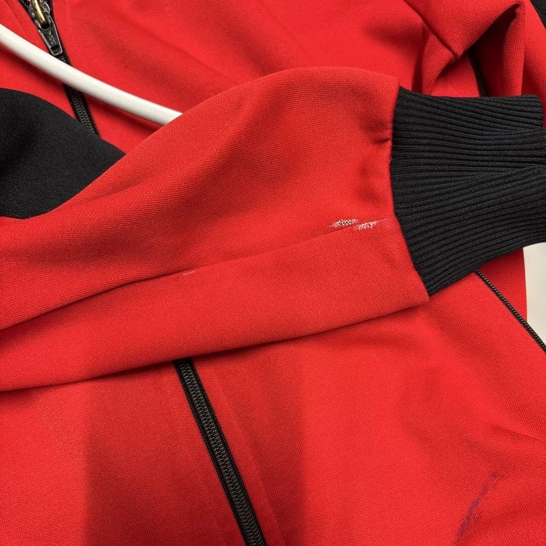 adidas トラックジャケット 赤/黒 ジャージ