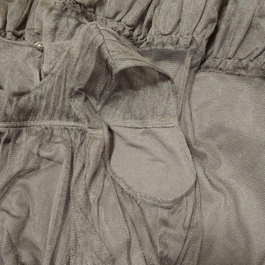 36 グレースコンチネンタル チュールティアードワンピース ドレス ブラック