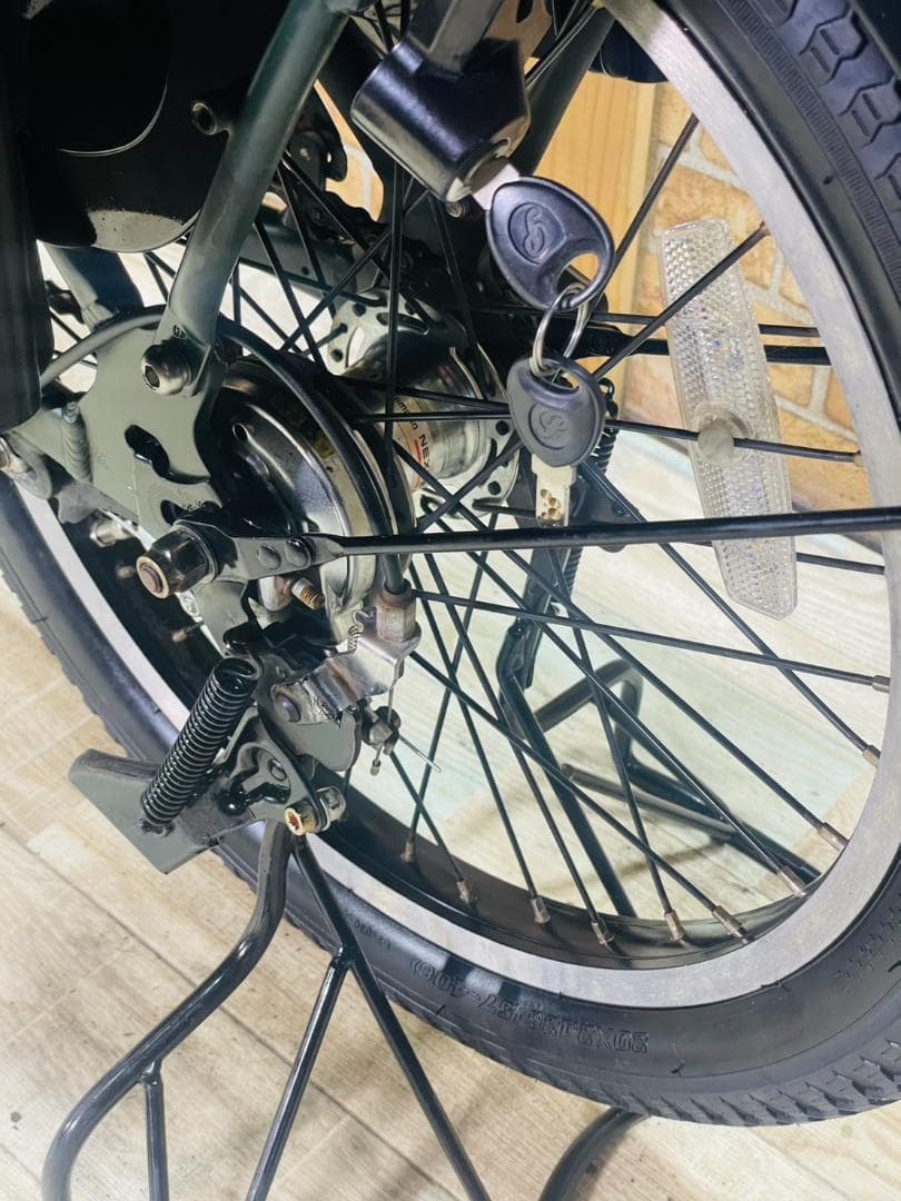 グリーン系 王様 ギュットアニーズ子供乗せ電動アシスト自転車 H3398