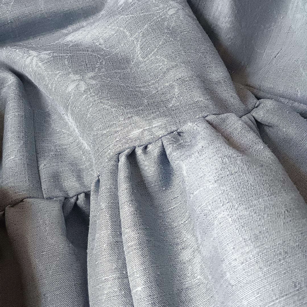 217) 着物リメイク ワンピース ギャザーワンピース ロング 絹 ウール