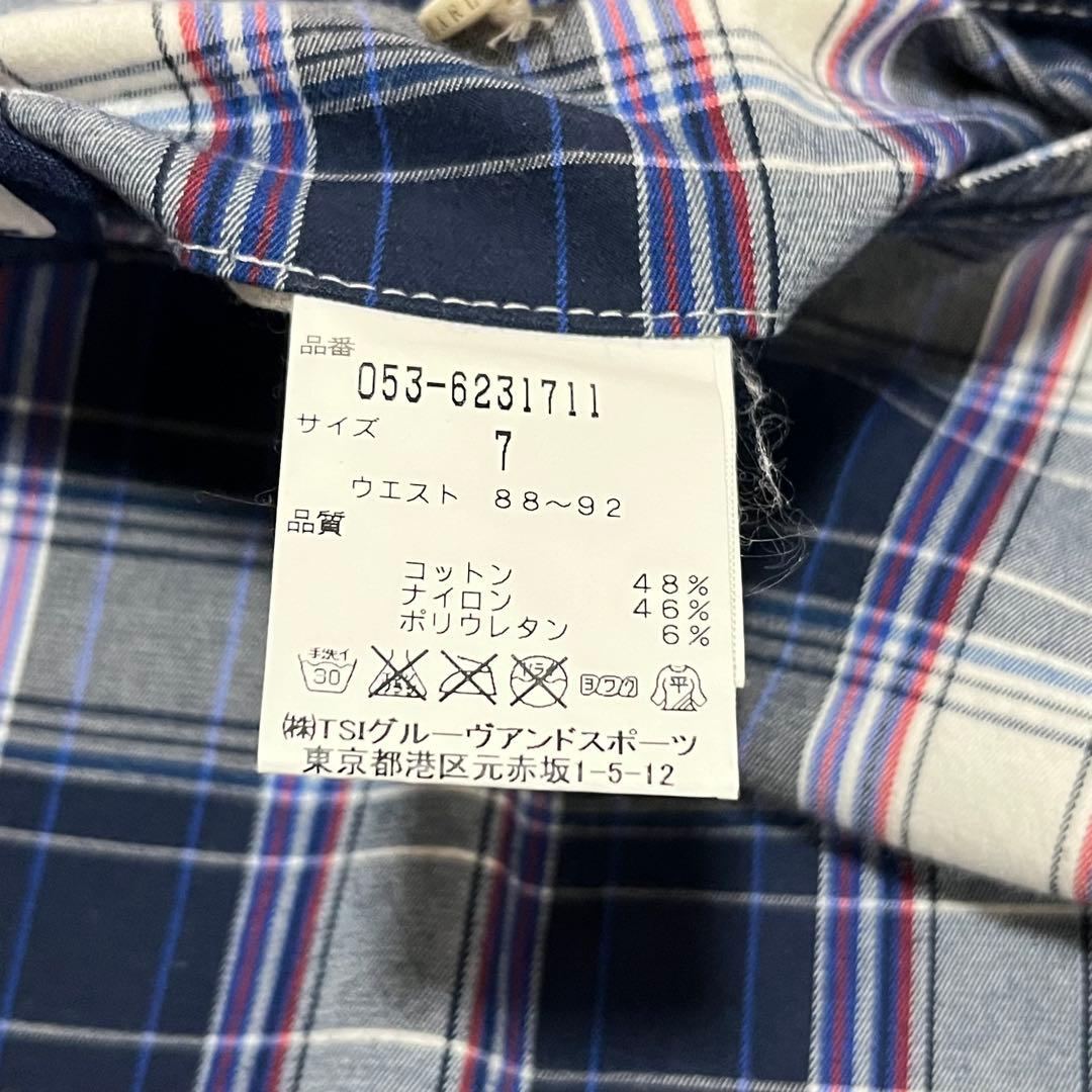 美品 PEARLY GATES ストレッチ チェックパンツ ゴルフウェア 7