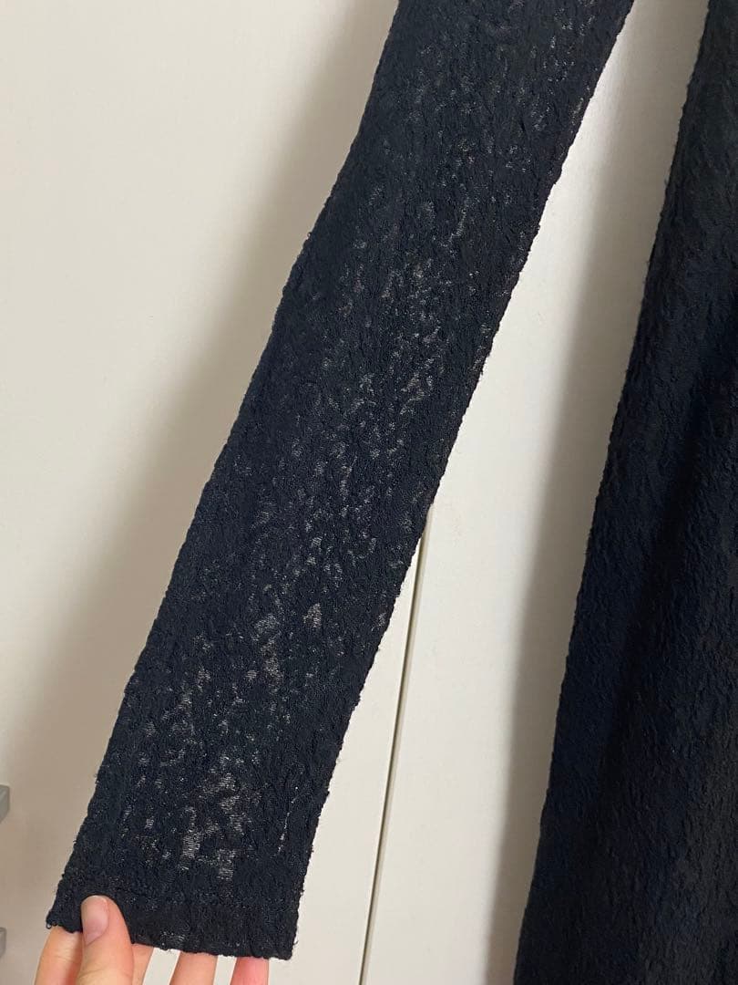 MAISON SPECIAL メゾンスペシャル　マキシレースワンピース　ブラック