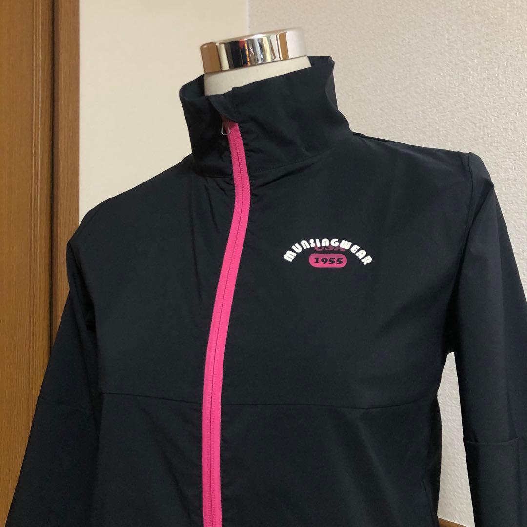 マンシングウェア ゴルフ ジップアップ ジャケット ブラック Mサイズ