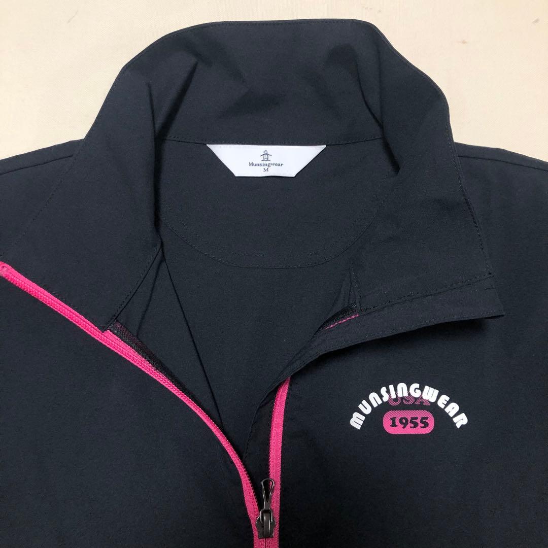マンシングウェア ゴルフ ジップアップ ジャケット ブラック Mサイズ