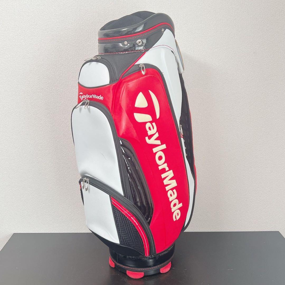 テーラーメイドキャディバッグ9.5型4分割レッド ホワイト TaylorMade