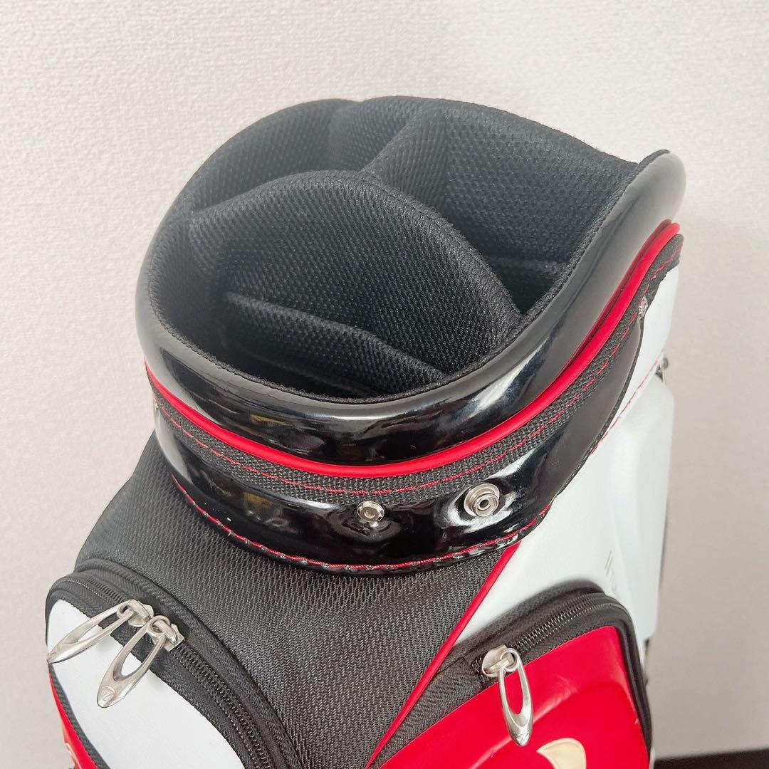 テーラーメイドキャディバッグ9.5型4分割レッド ホワイト TaylorMade