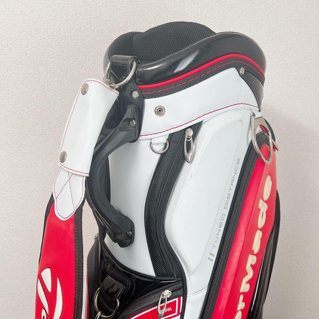 テーラーメイドキャディバッグ9.5型4分割レッド ホワイト TaylorMade
