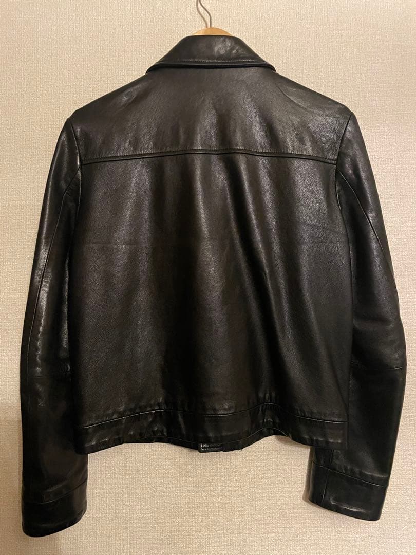 SUB-AGE. ブラックレザージャケット Ourlegacy似 ラムレザー