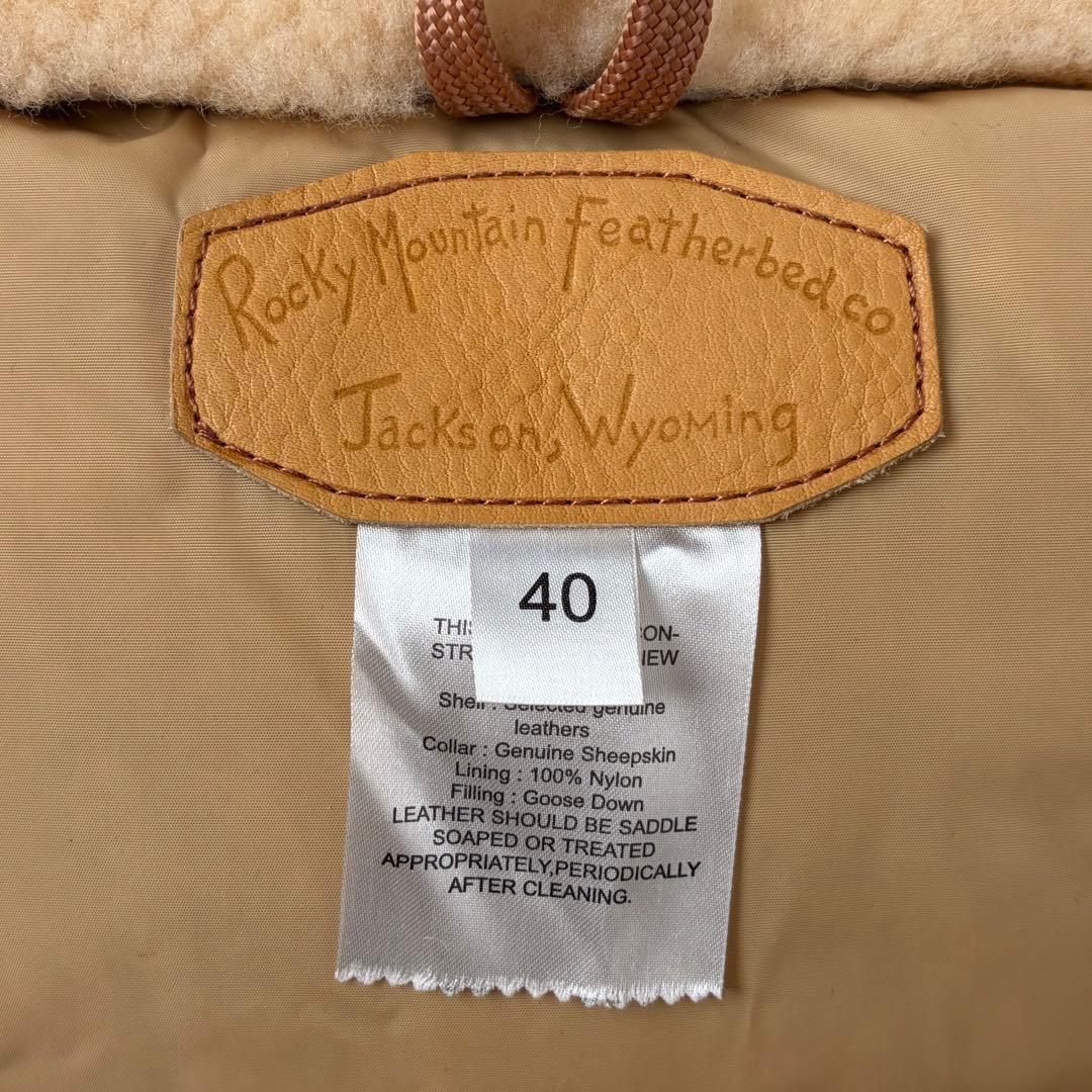 ロッキーマウンテン LDV オールレザー ダウンベスト クリスティ ジャケット