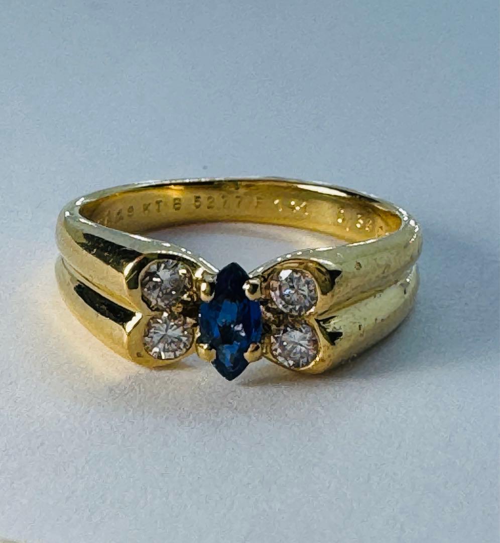 専用/ヴァンクリーフ&アーペル　セリア/パピヨン　k18サファイアリング