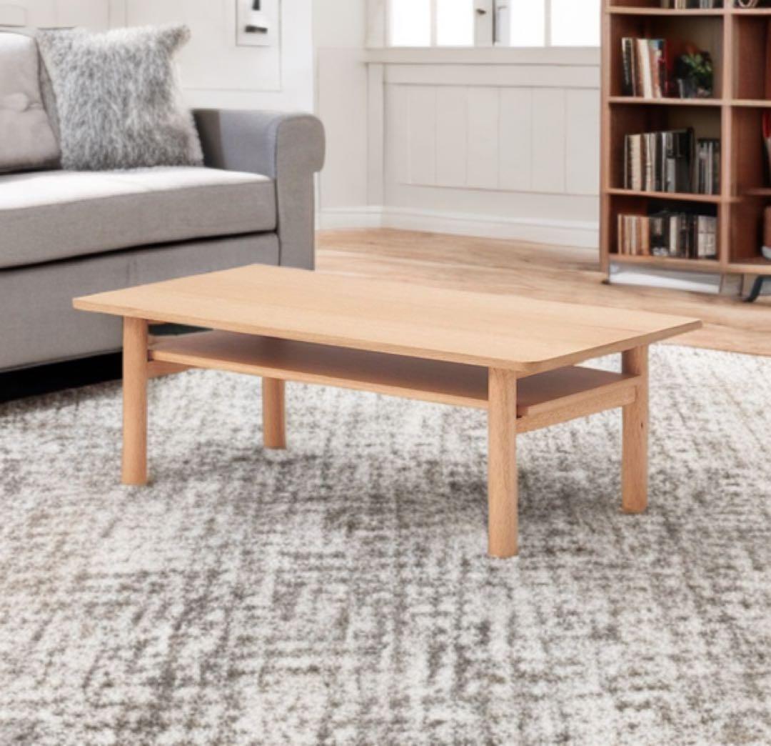 ☘️送料込⭐️美品⭐️廃盤希少⭐️無印良品⭐️木製ローテーブル⭐️オーク材