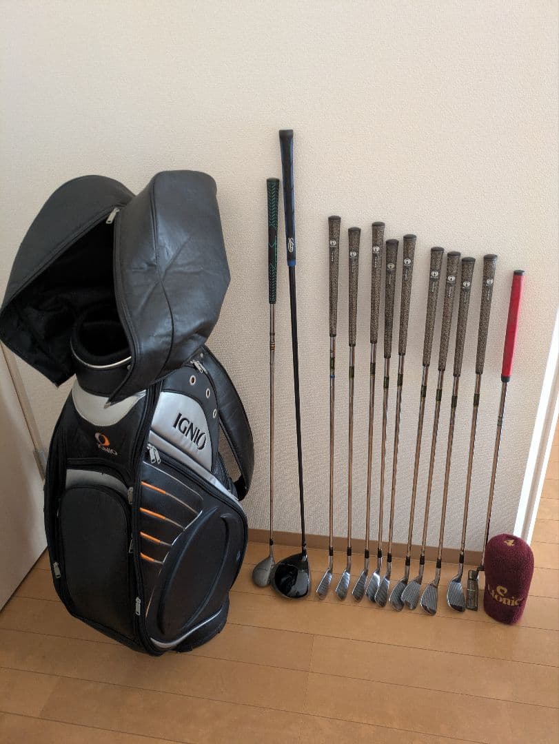 【ゴフルセット】12本　キャディバッグ・シューズ付き