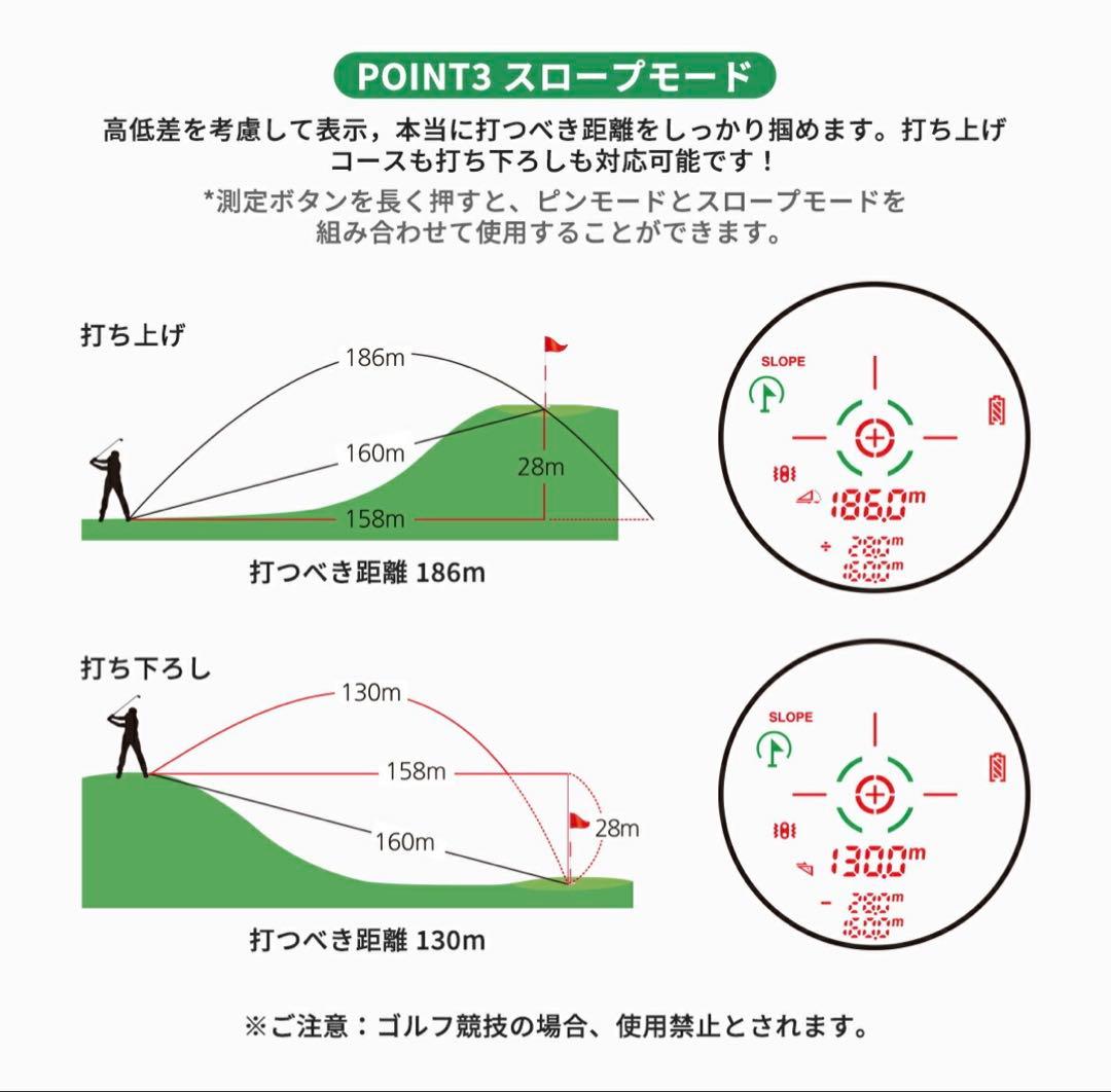 EENOUR ゴルフ用距離計 U800+ 新品、未開封　白色