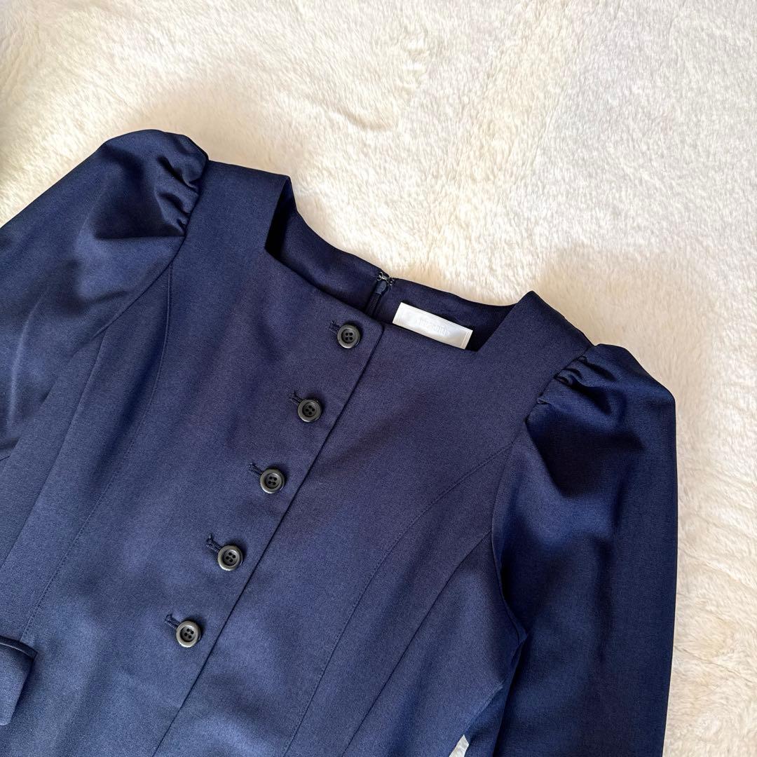 新品25ssセルフォード　スクエアネックタイトワンピース　38