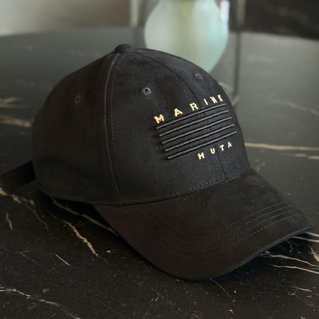 超美品★MUTA MARINE ムータマリン キャップ 黒 ゴルフ