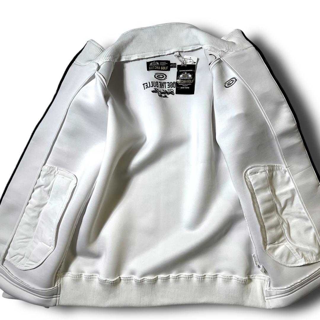 新品 XXL ガッチャゴルフ 厚手ダンボールニットブルゾン 定13,189円 白
