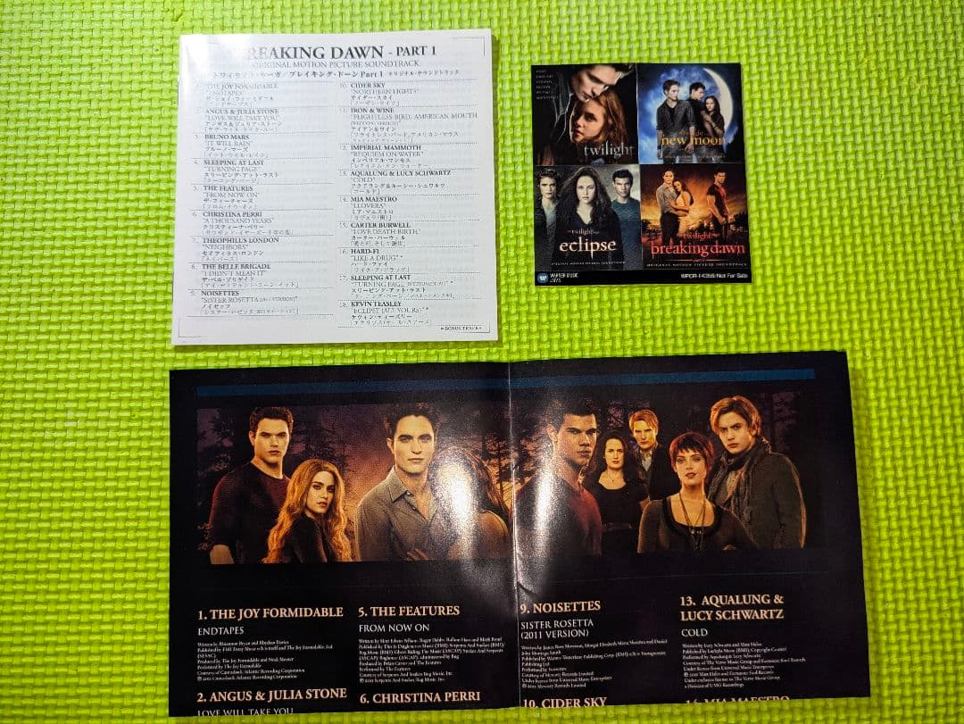 【トワイライト・サーガ】　ブレイキング・ドーン Part1　CDサウンドトラック