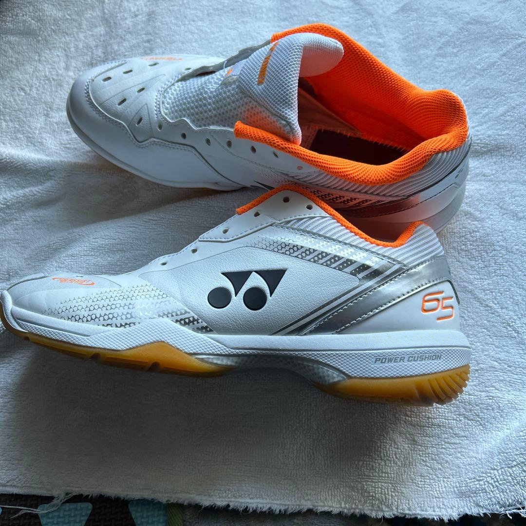 YONEX POWER CUSHION 55 ホワイト/オレンジ　26.5㎝