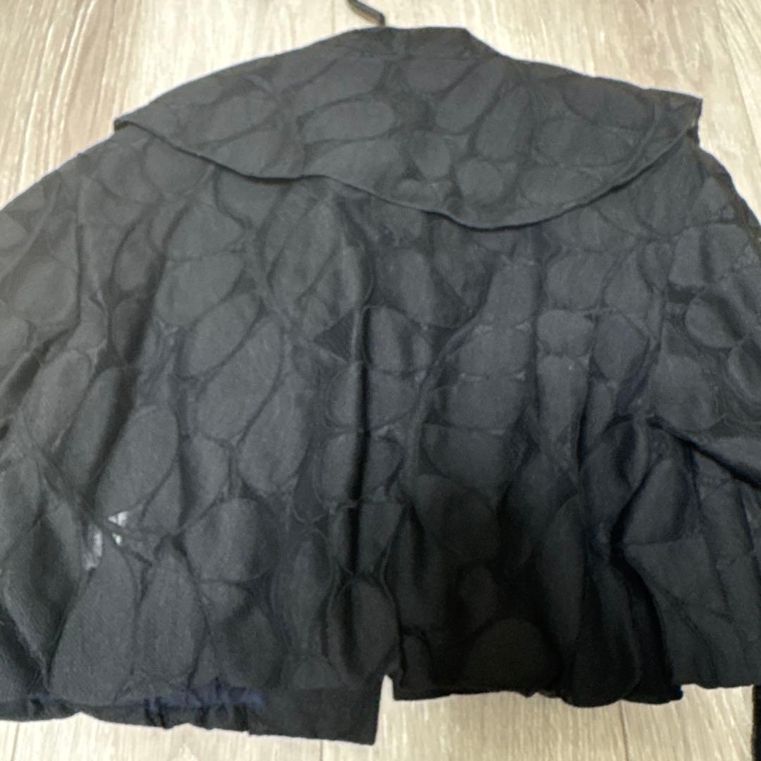 タグなし新品未使用★ リーフチュールレース フレアカラーショートブルゾン