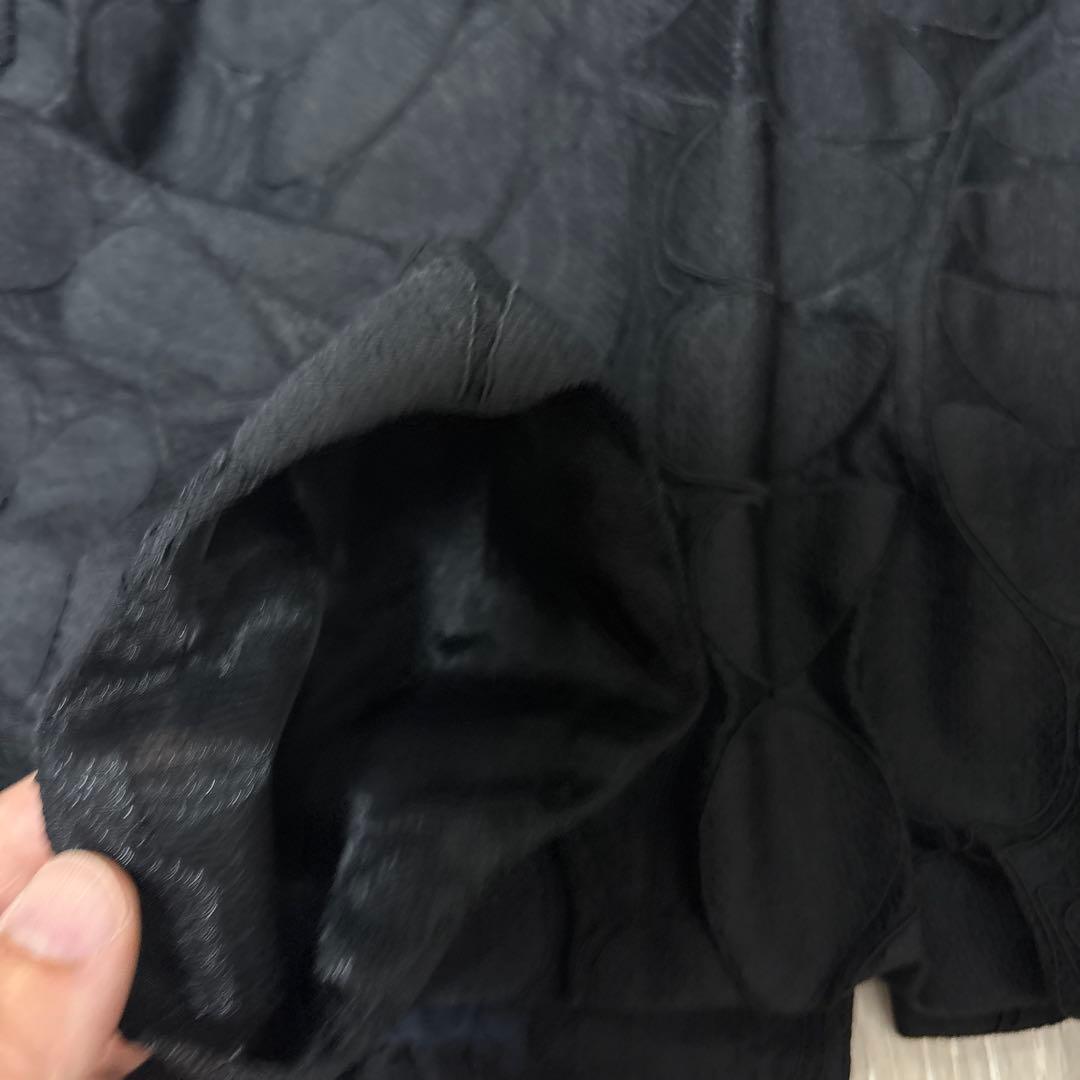 タグなし新品未使用★ リーフチュールレース フレアカラーショートブルゾン