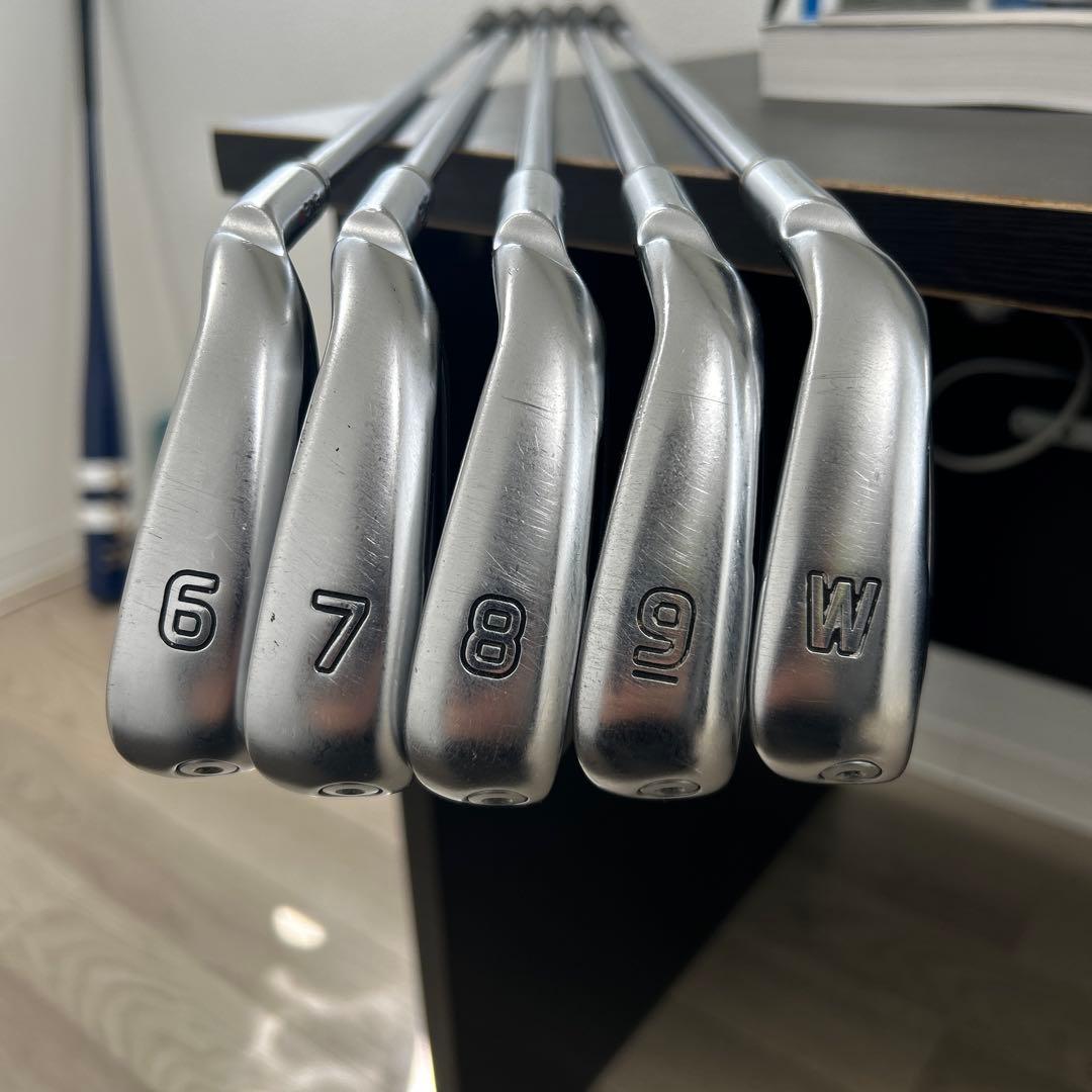 PING G425 アイアン 6〜W Zelos8 R、赤ドット、アーコス有