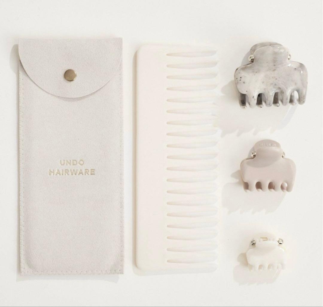 プラージュ　undo ヘアクリップ　アイボリー
