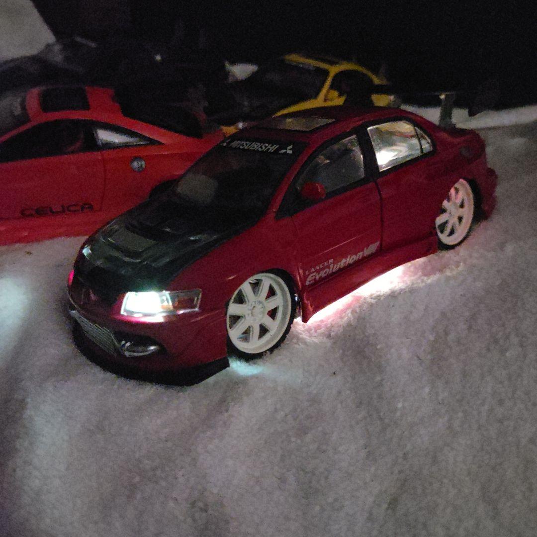 1:24　4台セット　R34 S15 エボ８ セリカ