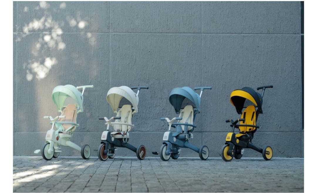 組み立て簡単　三輪車 折りたたみ ランニングバイク 自転車 プレゼント　手押し