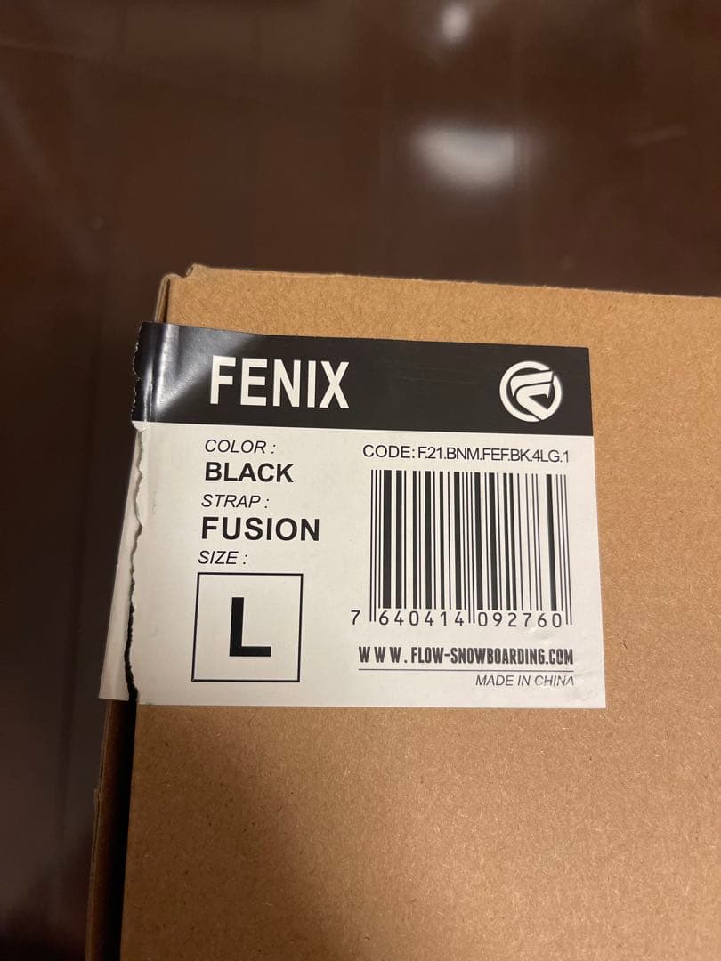 23-24 FLOW FENIX FUSION 黒 Lビンディング箱付き超美品