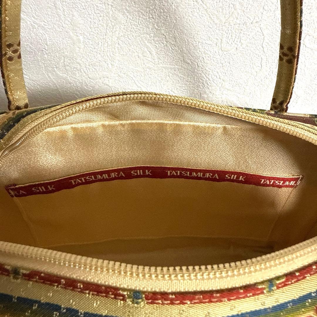 龍村美術織物 たつむら 和装バッグ 利休バッグ