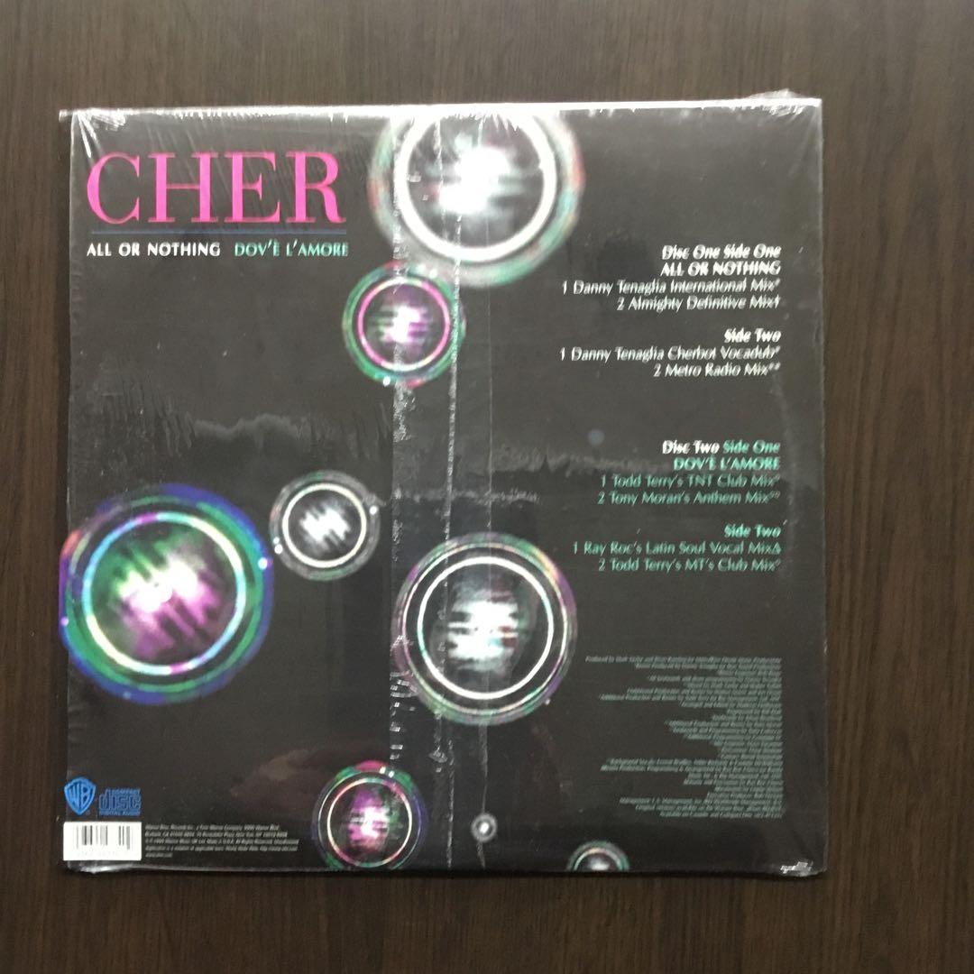 洋楽レコード　CHER ALL OR NOTHING 《 2枚組》WRRC