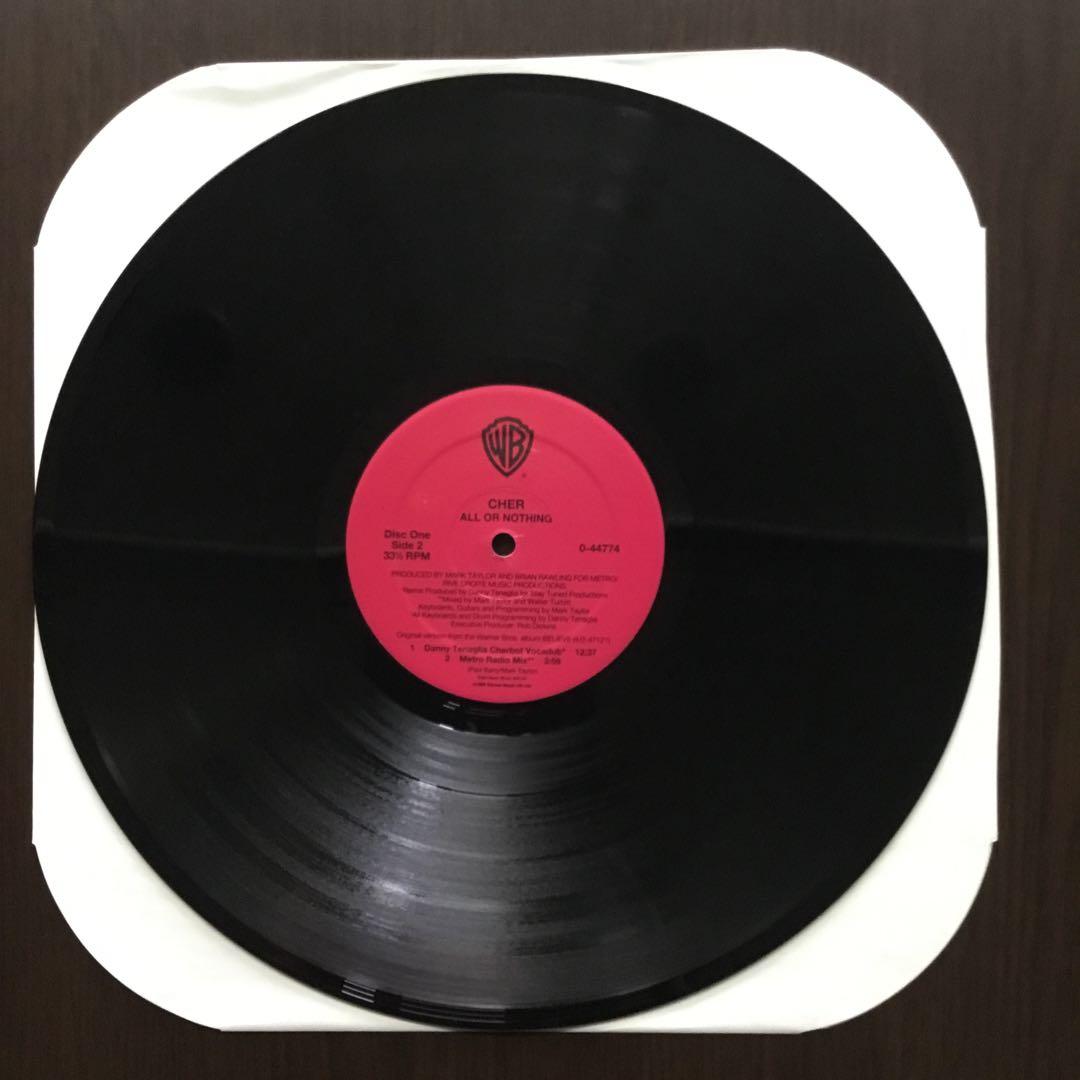 洋楽レコード　CHER ALL OR NOTHING 《 2枚組》WRRC