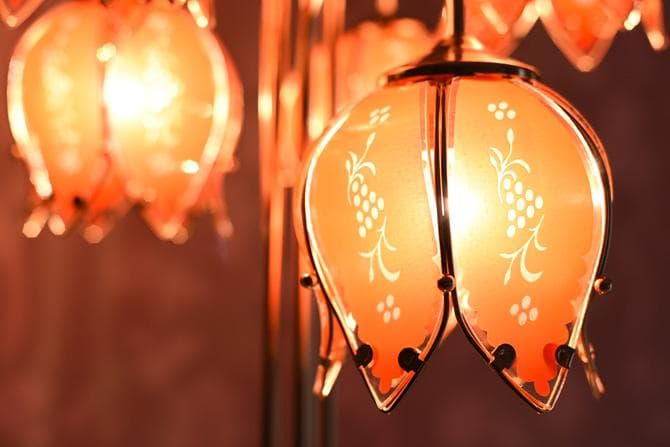 【新品】イスクージ フロアランプ スタンドランプ ゴールド ピンク 金