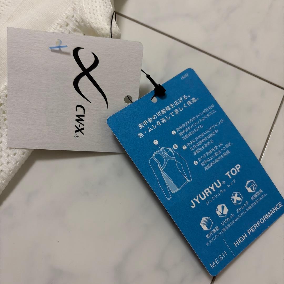【新品未使用】CW-X メッシュ JYURYU ノースリーブ Vネック IV M