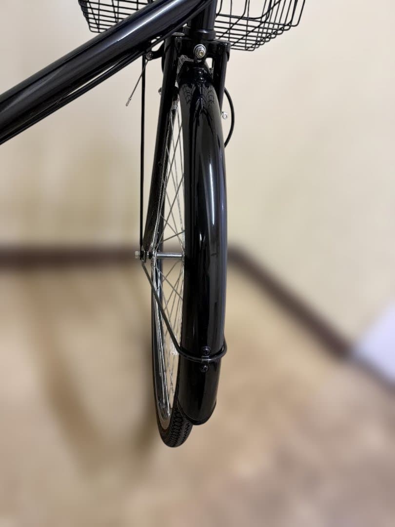 27インチ6段変速 シティサイクル 美品（黒）