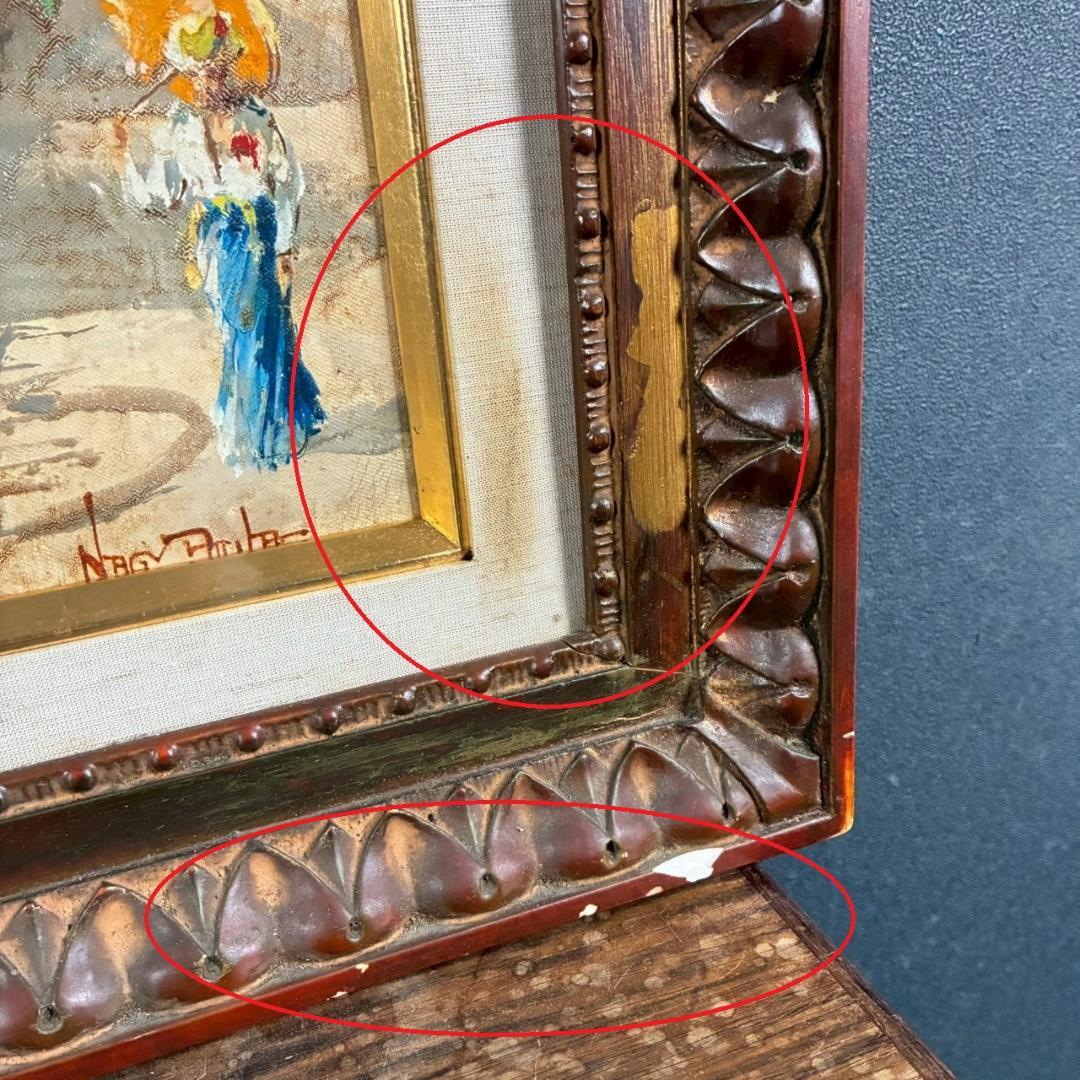 ナギー「家路」キャンバスに油彩画 月光荘取扱 ハンガリー・フランドル絵画