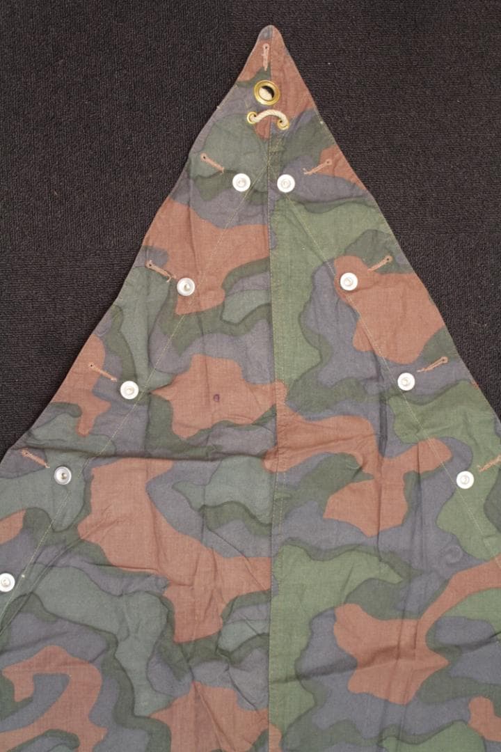 USED ノルウェー軍幕 カモ2 ポンチョテントシート 1枚 ミリタリー