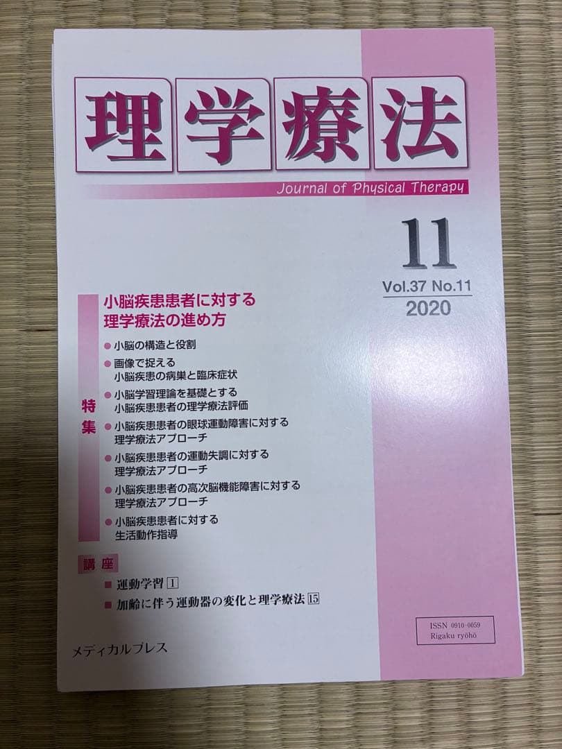雑誌 理学療法 2020年度 第37巻 計11冊分 裁断済