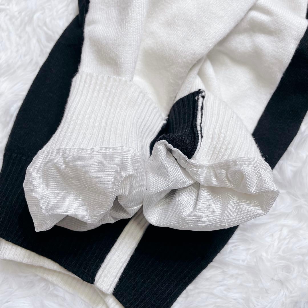 完売品マークアンドロナ 近年 バイカラー クルーネック　セーター スカル ドクロ